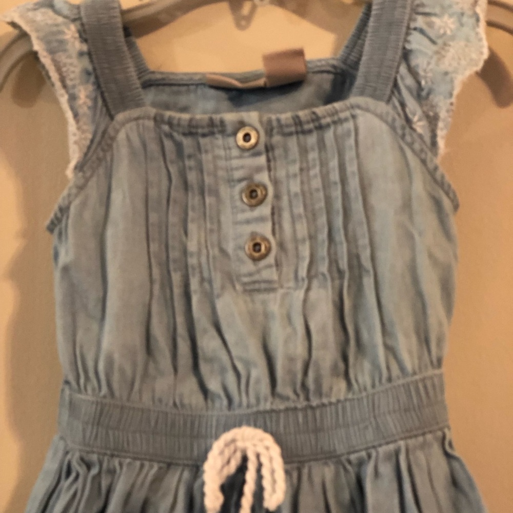 Calvin Klein girls pin tuck dress